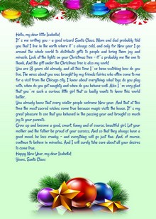 Universal letter from Santa Claus